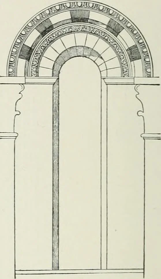 An illustration from A dictionary of architecture and building; biographical, historical and descriptive, 1901, leaf 34