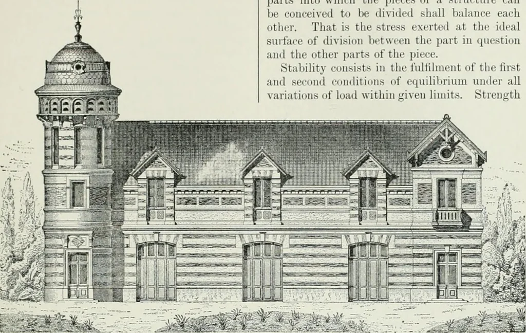 An illustration from A dictionary of architecture and building; biographical, historical and descriptive, 1901, leaf 355
