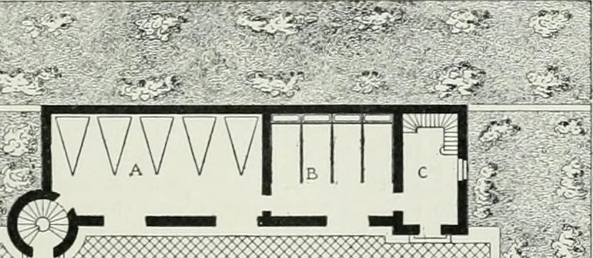 An illustration from A dictionary of architecture and building; biographical, historical and descriptive, 1901, leaf 355