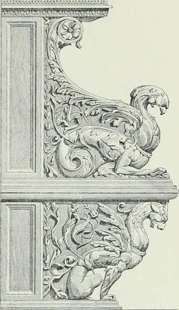 An illustration from A dictionary of architecture and building; biographical, historical and descriptive, 1901, leaf 371