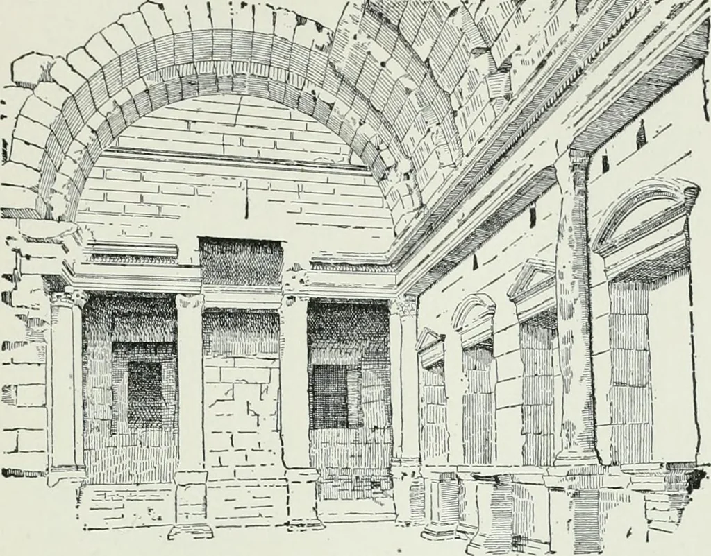 An illustration from A dictionary of architecture and building; biographical, historical and descriptive, 1901, leaf 387