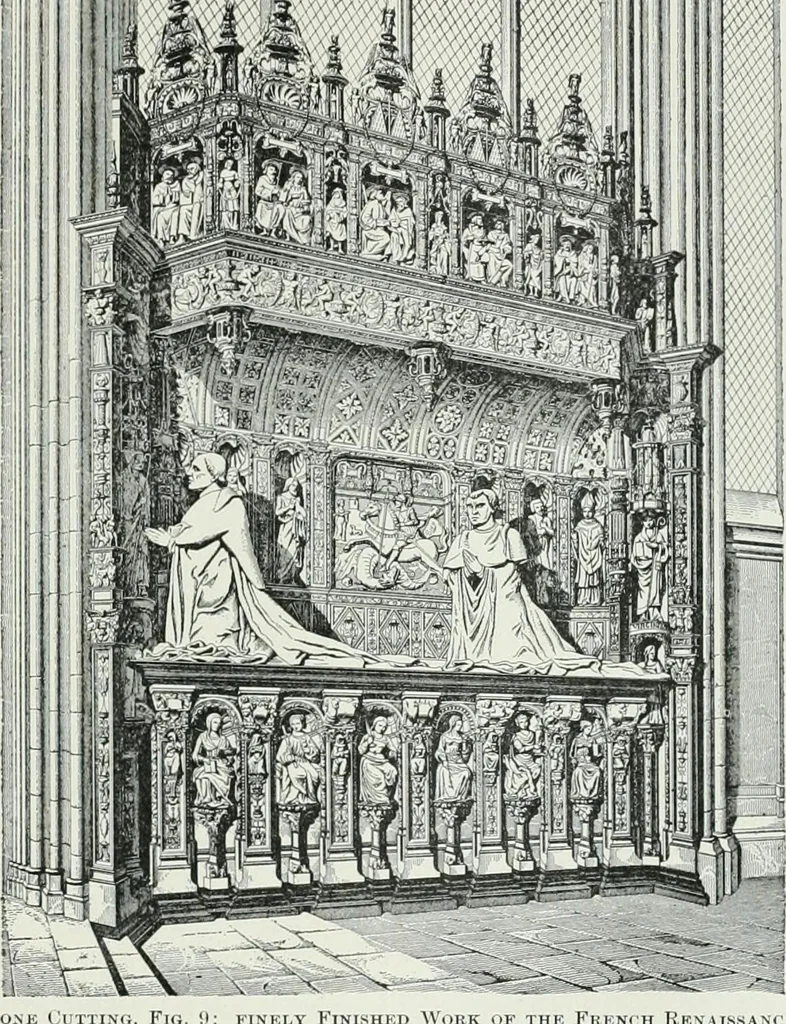 An illustration from A dictionary of architecture and building; biographical, historical and descriptive, 1901, leaf 389