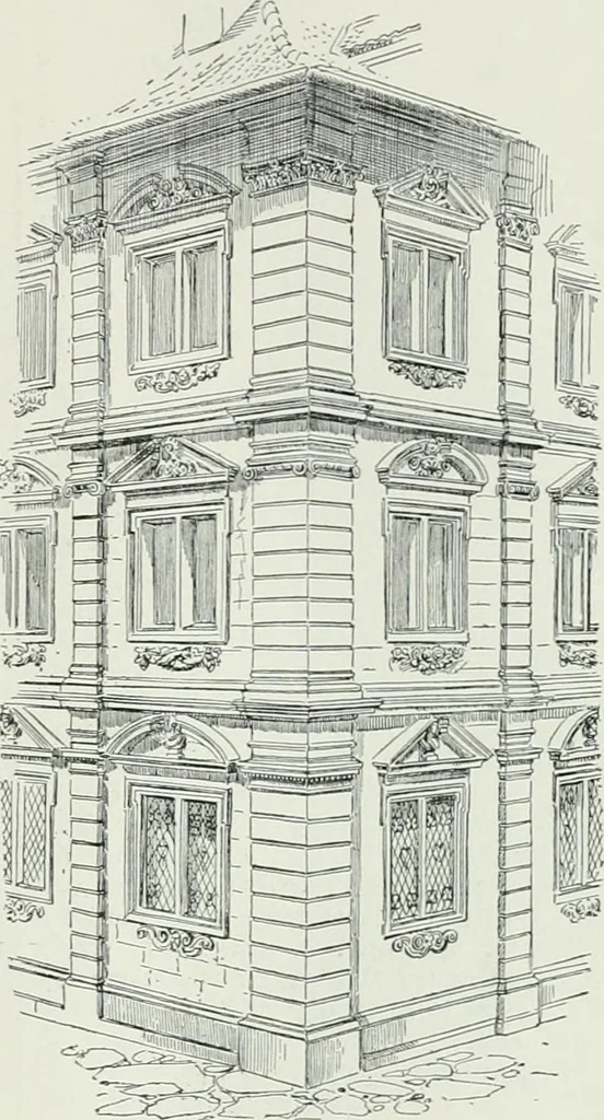 An illustration from A dictionary of architecture and building; biographical, historical and descriptive, 1901, leaf 415