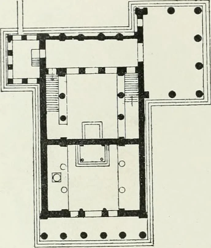 An illustration from A dictionary of architecture and building; biographical, historical and descriptive, 1901, leaf 446