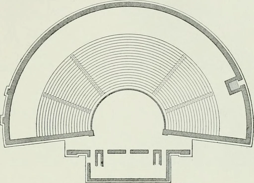 An illustration from A dictionary of architecture and building; biographical, historical and descriptive, 1901, leaf 463