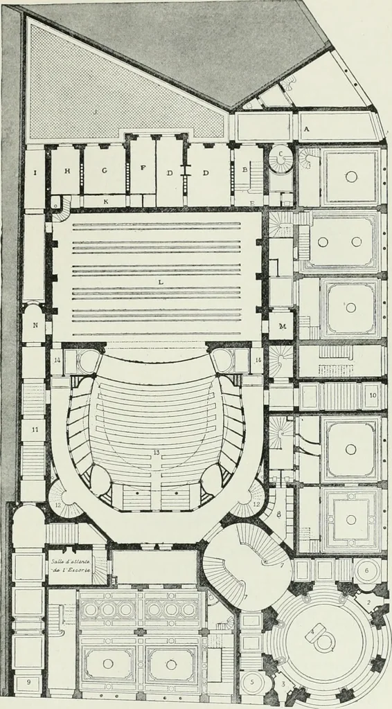 An illustration from A dictionary of architecture and building; biographical, historical and descriptive, 1901, leaf 465
