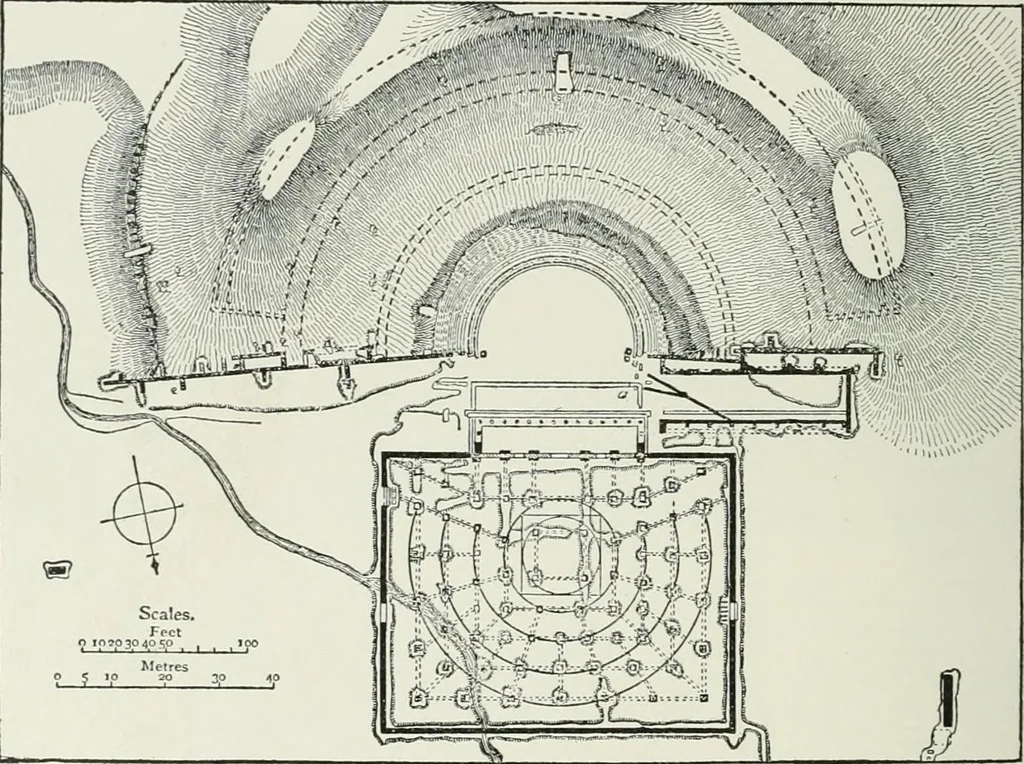 An illustration from A dictionary of architecture and building; biographical, historical and descriptive, 1901, leaf 466