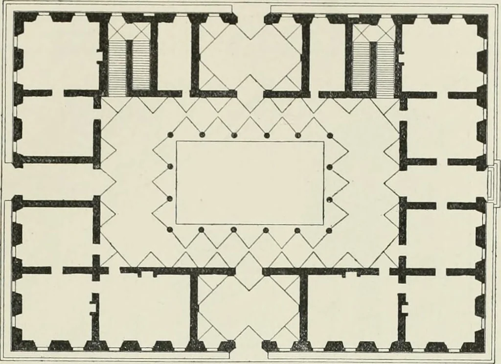 An illustration from A dictionary of architecture and building; biographical, historical and descriptive, 1901, leaf 47