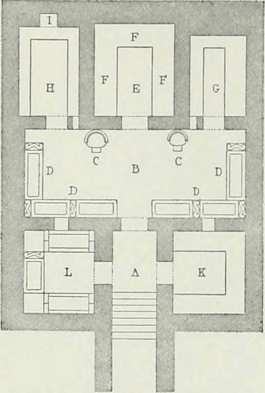 An illustration from A dictionary of architecture and building; biographical, historical and descriptive, 1901, leaf 475