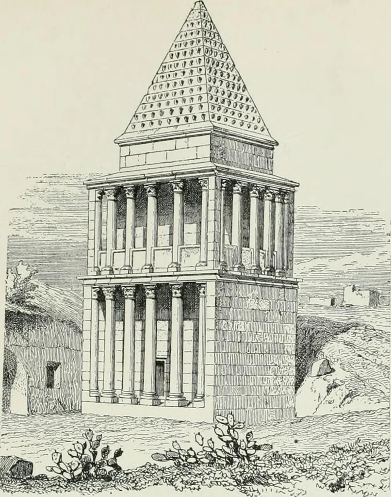 An illustration from A dictionary of architecture and building; biographical, historical and descriptive, 1901, leaf 481