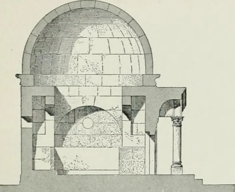 An illustration from A dictionary of architecture and building; biographical, historical and descriptive, 1901, leaf 483