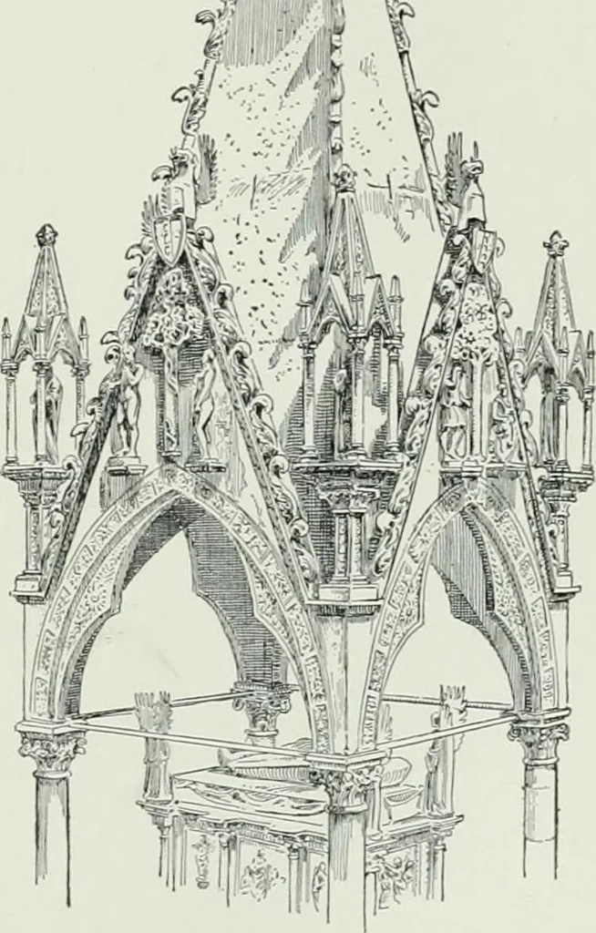 An illustration from A dictionary of architecture and building; biographical, historical and descriptive, 1901, leaf 483