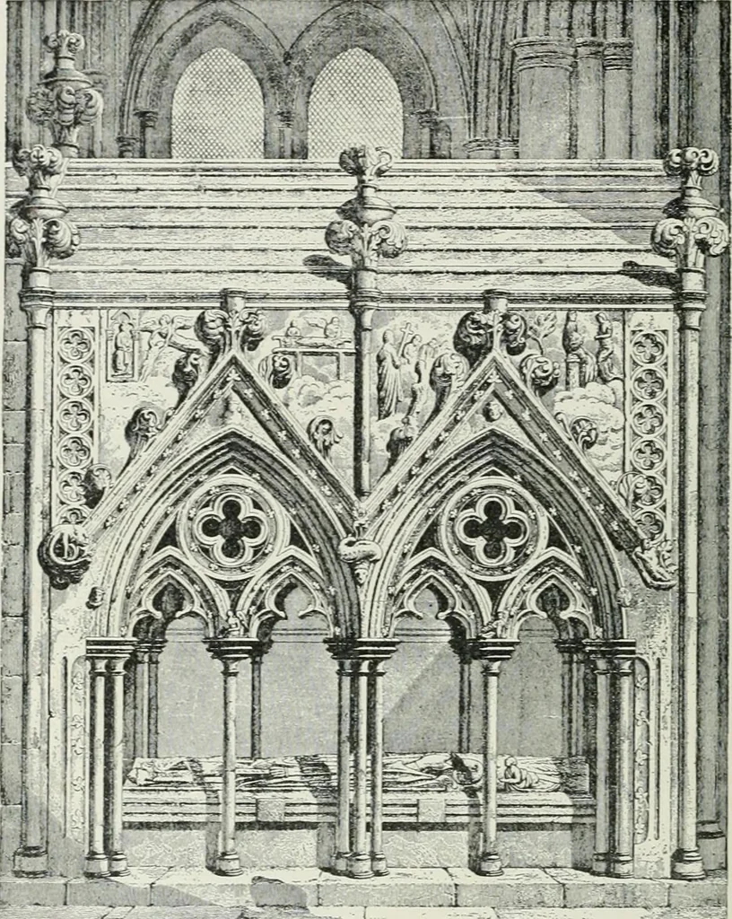 An illustration from A dictionary of architecture and building; biographical, historical and descriptive, 1901, leaf 484