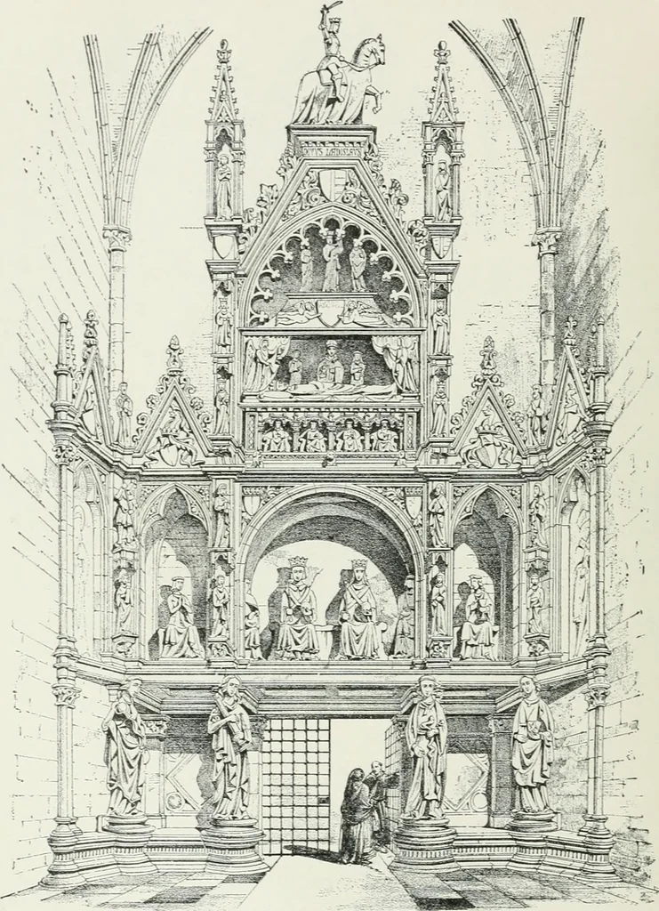 An illustration from A dictionary of architecture and building; biographical, historical and descriptive, 1901, leaf 488