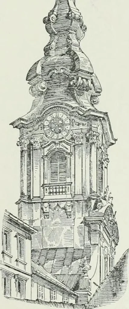 An illustration from A dictionary of architecture and building; biographical, historical and descriptive, 1901, leaf 493