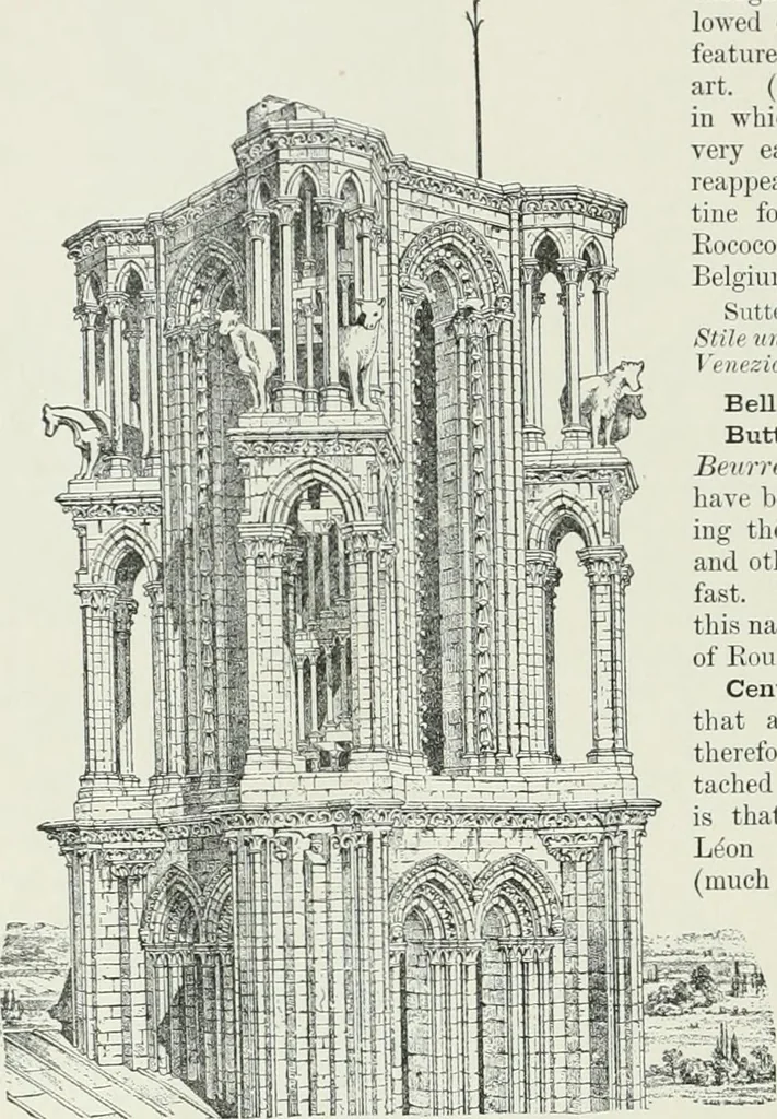 An illustration from A dictionary of architecture and building; biographical, historical and descriptive, 1901, leaf 494