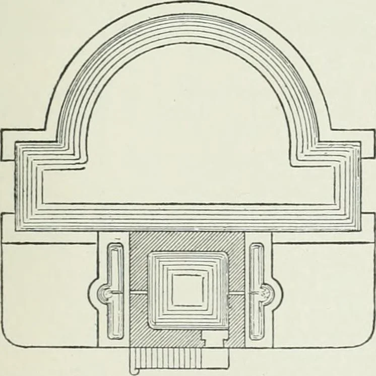 An illustration from A dictionary of architecture and building; biographical, historical and descriptive, 1901, leaf 495
