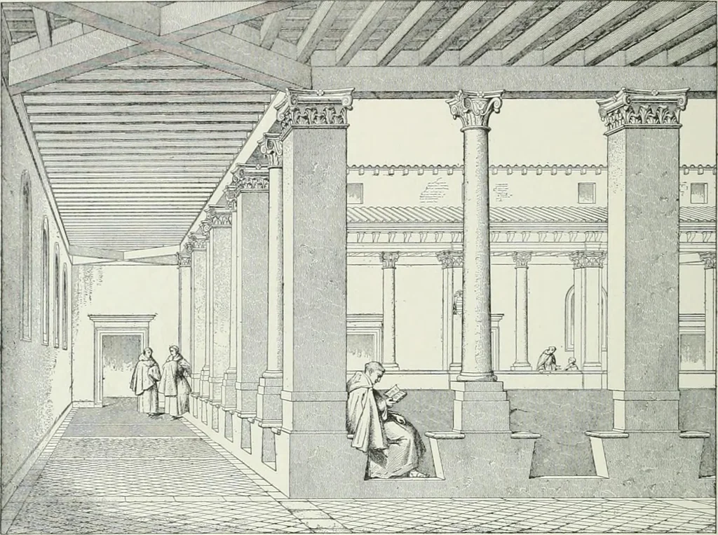 An illustration from A dictionary of architecture and building; biographical, historical and descriptive, 1901, leaf 496