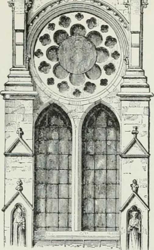 An illustration from A dictionary of architecture and building; biographical, historical and descriptive, 1901, leaf 497