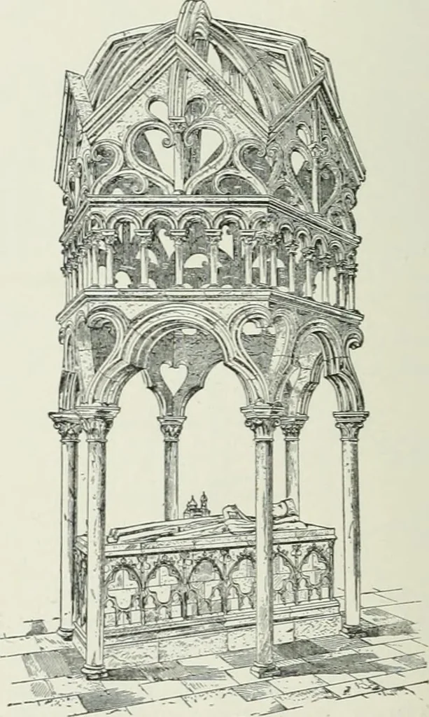 An illustration from A dictionary of architecture and building; biographical, historical and descriptive, 1901, leaf 498