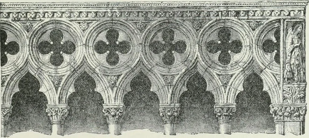 An illustration from A dictionary of architecture and building; biographical, historical and descriptive, 1901, leaf 499