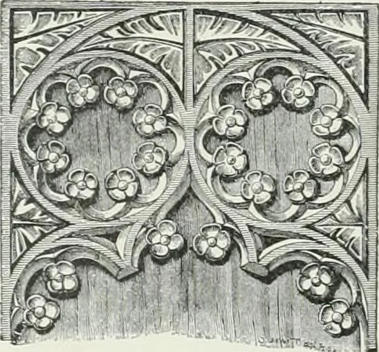 An illustration from A dictionary of architecture and building; biographical, historical and descriptive, 1901, leaf 500