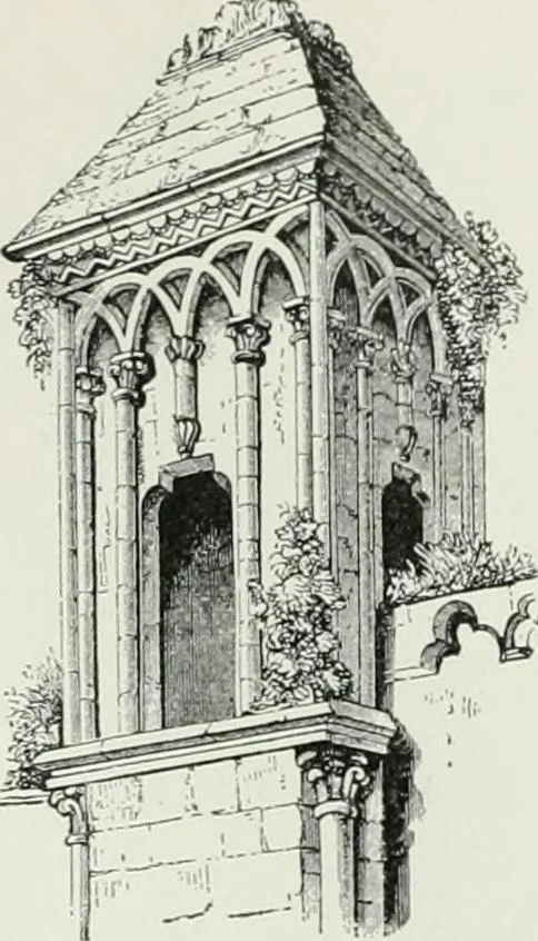 An illustration from A dictionary of architecture and building; biographical, historical and descriptive, 1901, leaf 521