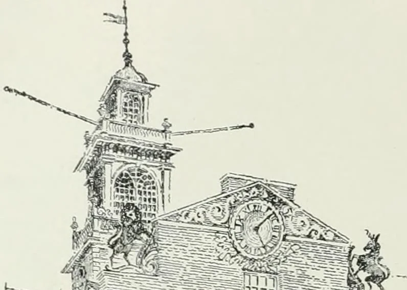 An illustration from A dictionary of architecture and building; biographical, historical and descriptive, 1901, leaf 530