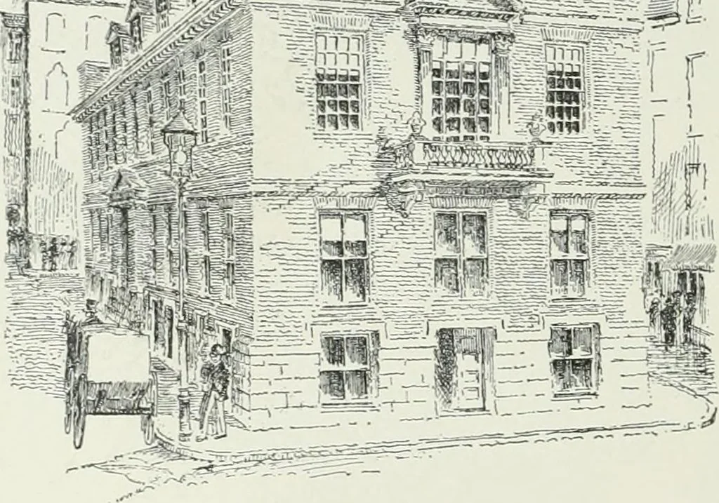 An illustration from A dictionary of architecture and building; biographical, historical and descriptive, 1901, leaf 530