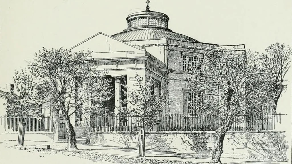 An illustration from A dictionary of architecture and building; biographical, historical and descriptive, 1901, leaf 533