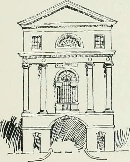 An illustration from A dictionary of architecture and building; biographical, historical and descriptive, 1901, leaf 535