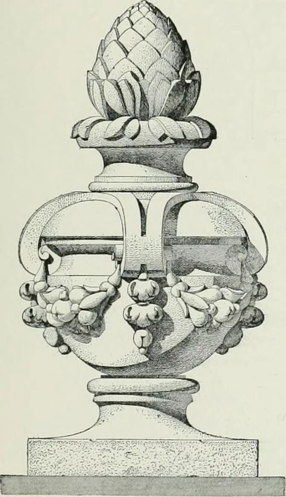 An illustration from A dictionary of architecture and building; biographical, historical and descriptive, 1901, leaf 549