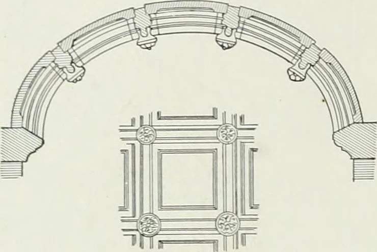 An illustration from A dictionary of architecture and building; biographical, historical and descriptive, 1901, leaf 556