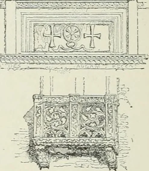 An illustration from A dictionary of architecture and building; biographical, historical and descriptive, 1901, leaf 56