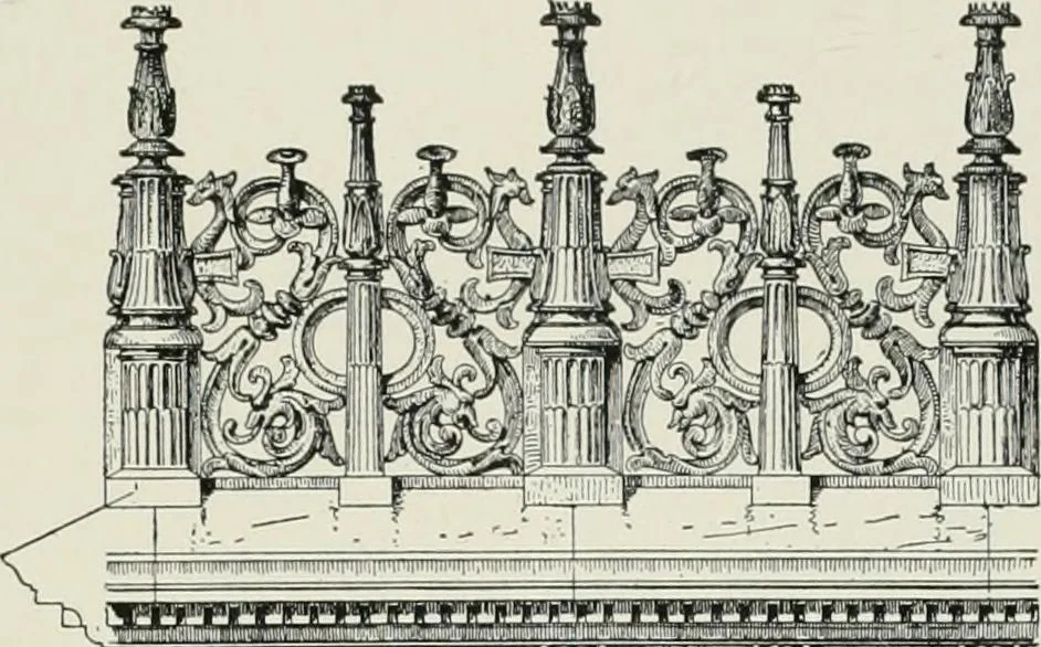 An illustration from A dictionary of architecture and building; biographical, historical and descriptive, 1901, leaf 57