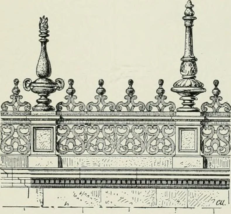 An illustration from A dictionary of architecture and building; biographical, historical and descriptive, 1901, leaf 57
