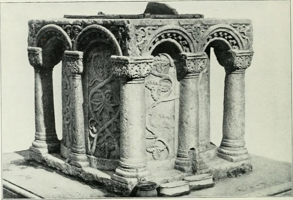 An illustration from A dictionary of architecture and building; biographical, historical and descriptive, 1901, leaf 574