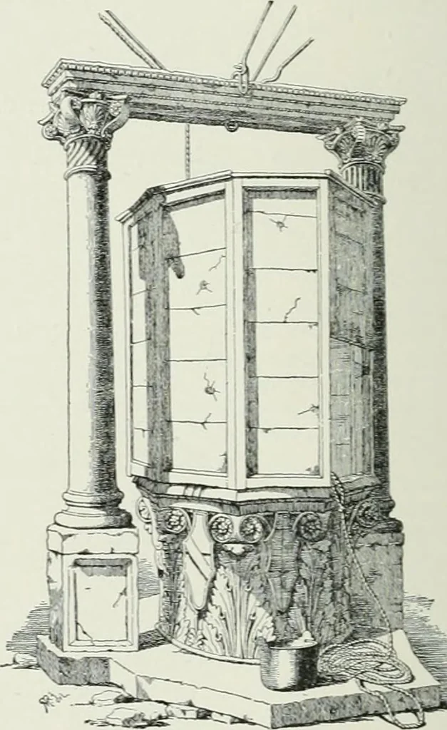 An illustration from A dictionary of architecture and building; biographical, historical and descriptive, 1901, leaf 600