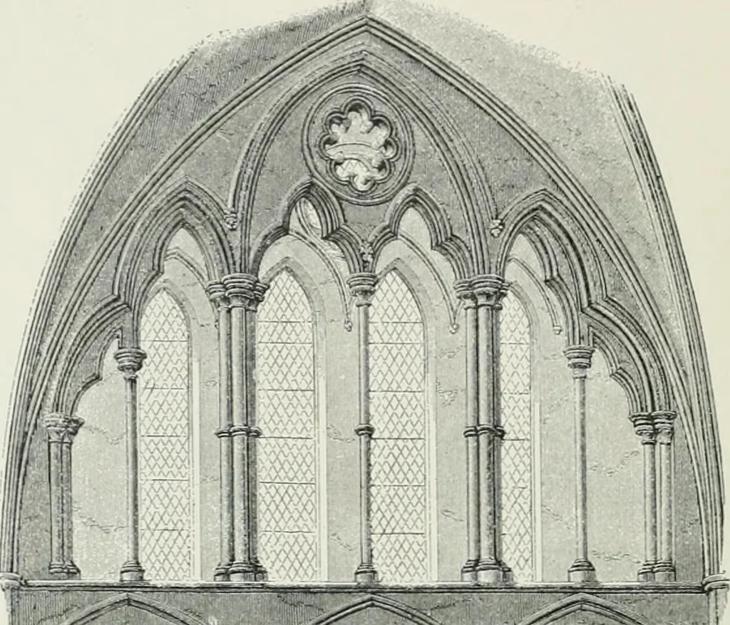 An illustration from A dictionary of architecture and building; biographical, historical and descriptive, 1901, leaf 612