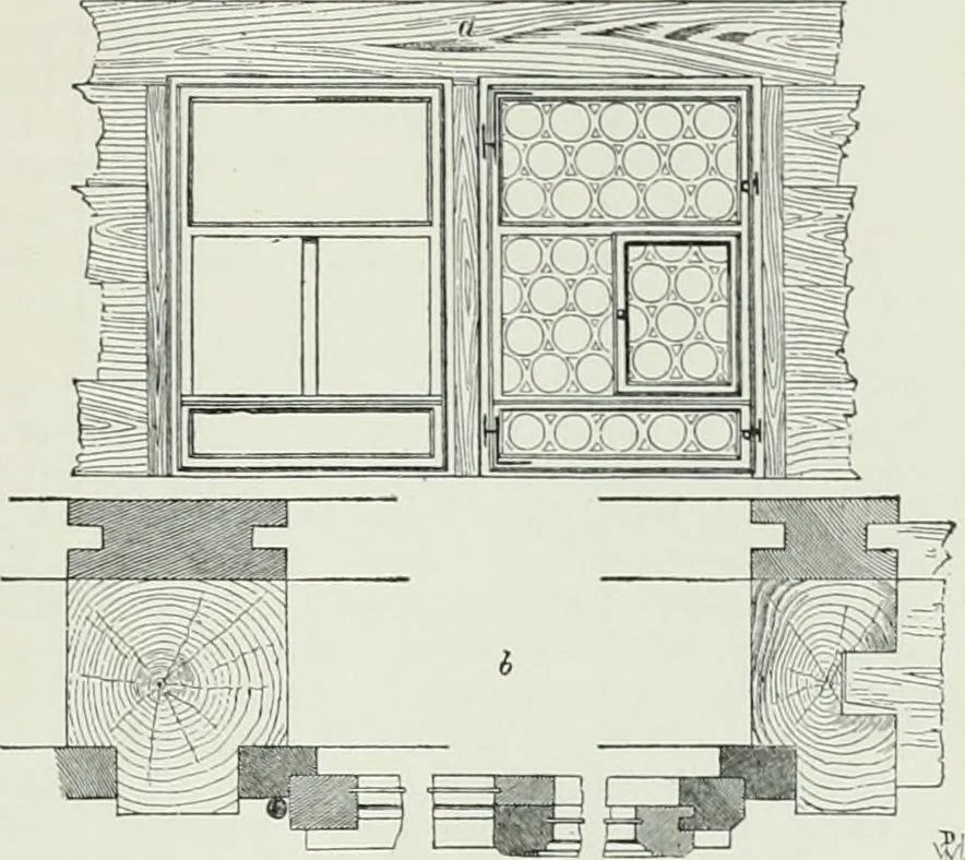 An illustration from A dictionary of architecture and building; biographical, historical and descriptive, 1901, leaf 617