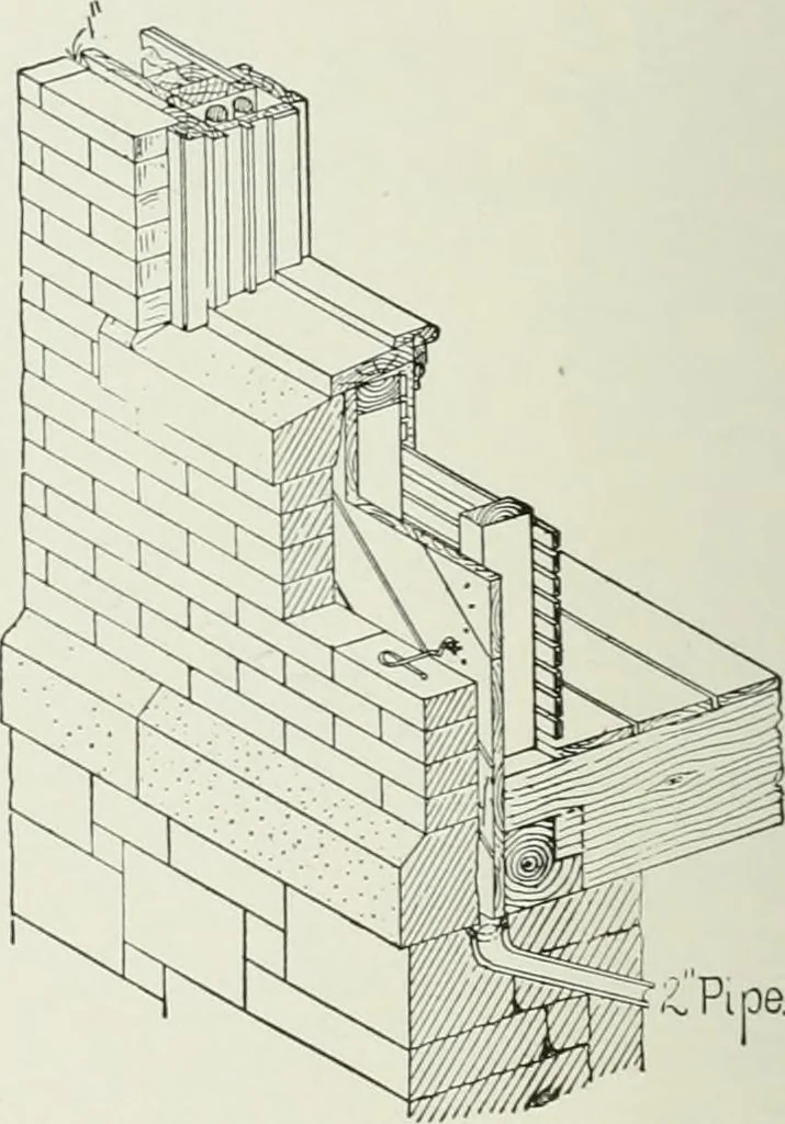 An illustration from A dictionary of architecture and building; biographical, historical and descriptive, 1901, leaf 644