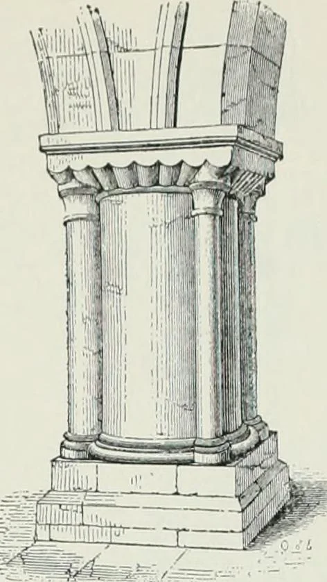 An illustration from A dictionary of architecture and building; biographical, historical and descriptive, 1901, leaf 93