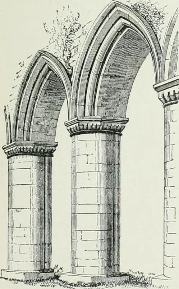 An illustration from A dictionary of architecture and building; biographical, historical and descriptive, 1901, leaf 97