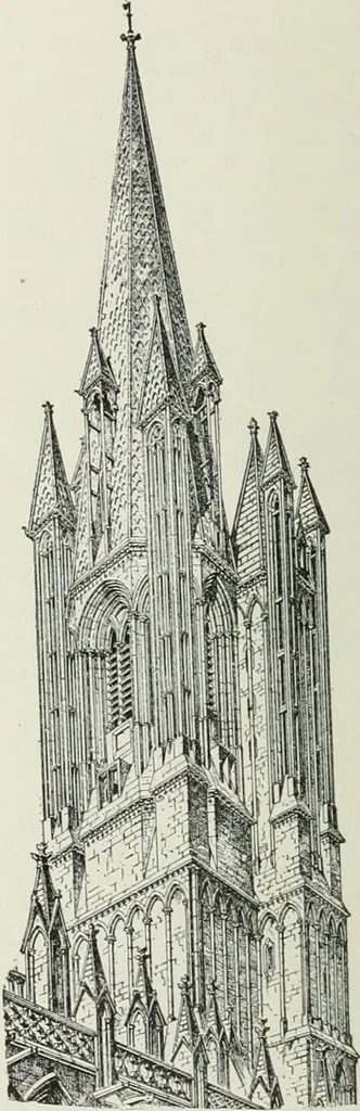 An illustration from A dictionary of architecture and building; biographical, historical and descriptive, 1901, leaf 98