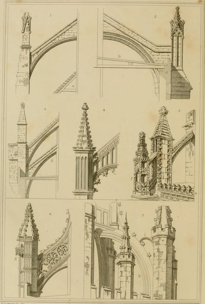 An illustration from A dictionary of the architecture and archaeology of the middle ages : including words used by ancient and modern authors in treating of architectural and other antiquities, also, biographical notices of ancient architects, 1883, leaf 118