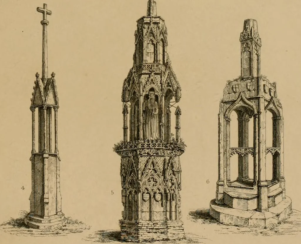 An illustration from A dictionary of the architecture and archaeology of the middle ages : including words used by ancient and modern authors in treating of architectural and other antiquities, also, biographical notices of ancient architects, 1883, leaf 193