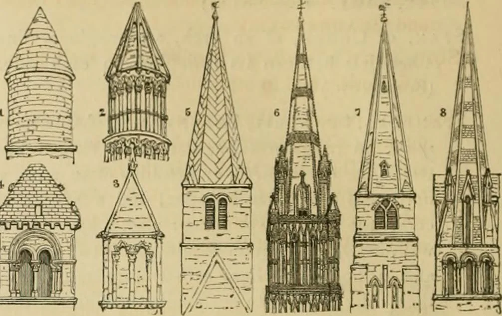 An illustration from A dictionary of the architecture and archaeology of the middle ages : including words used by ancient and modern authors in treating of architectural and other antiquities, also, biographical notices of ancient architects, 1883, leaf 324