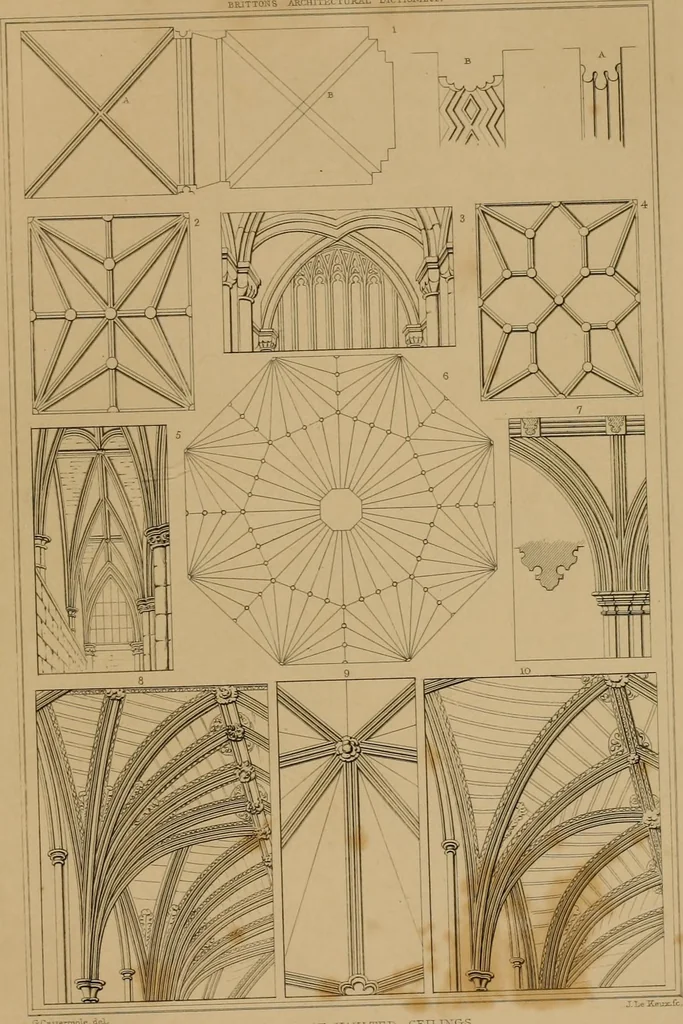 An illustration from A dictionary of the architecture and archaeology of the middle ages : including words used by ancient and modern authors in treating of architectural and other antiquities, also, biographical notices of ancient architects, 1883, leaf 345