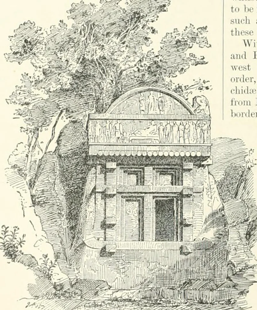 An illustration from A dictionary of architecture and building; biographical, historical and descriptive, 1901, leaf 100