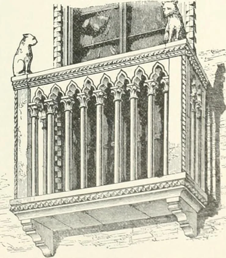 An illustration from A dictionary of architecture and building; biographical, historical and descriptive, 1901, leaf 115